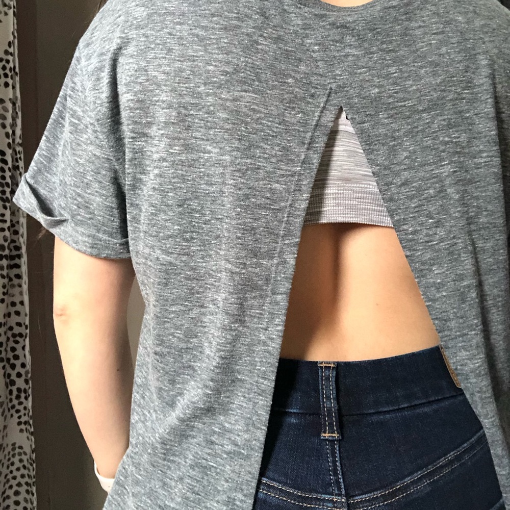 Open Back Exercise Top - Picture 2 of 2